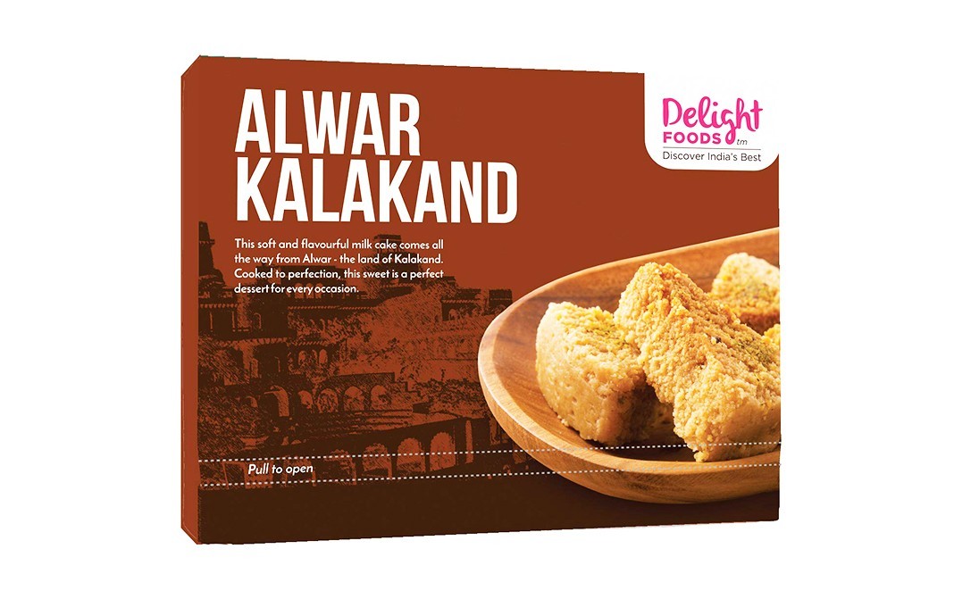 Delight Foods Alwar Kalakand    Box  500 grams